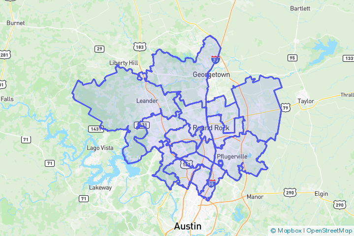 Service Area Map