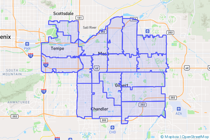 Service Area Map