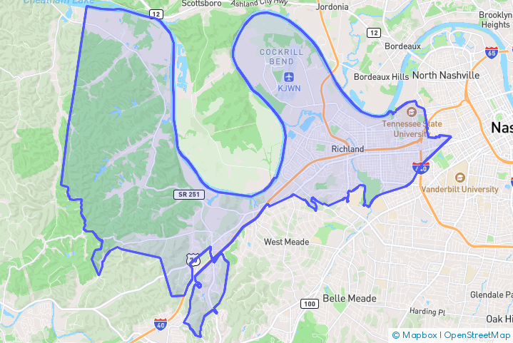 Service Area Map