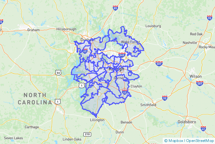 Service Area Map