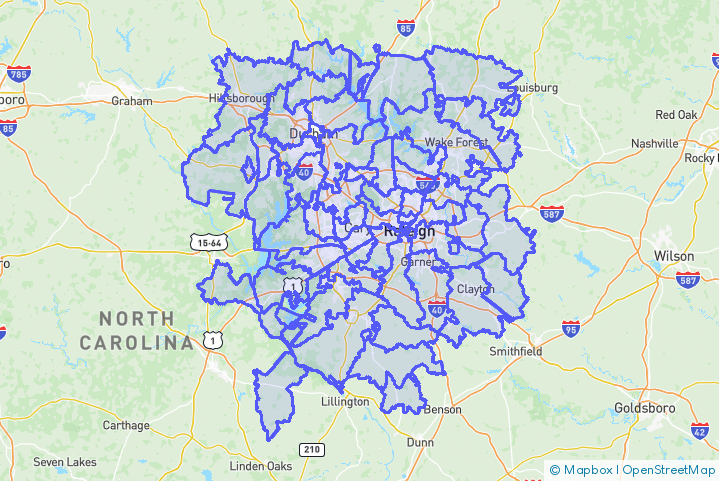 Service Area Map