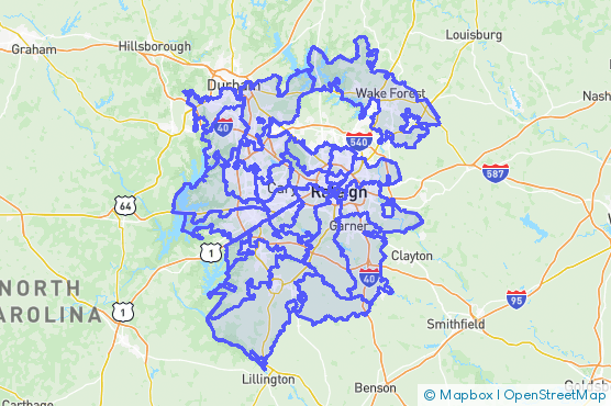 Service Area Map