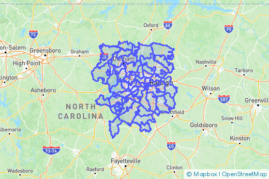 Service Area Map