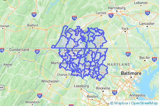 Service Area Map