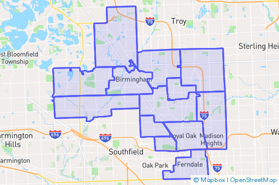 Service Area Map