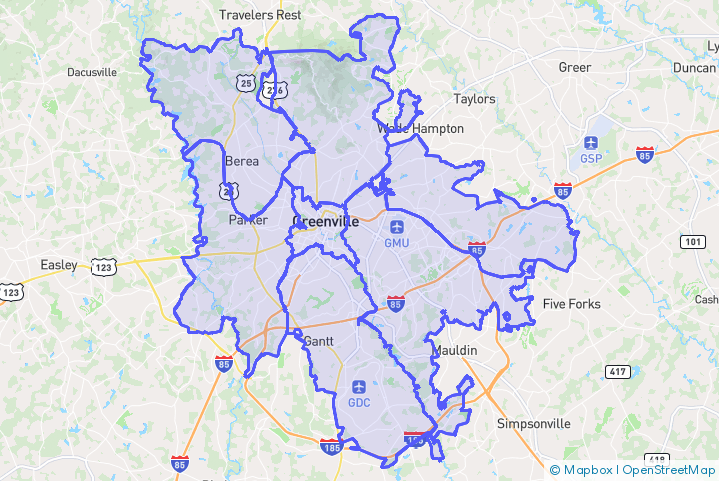 Service Area Map