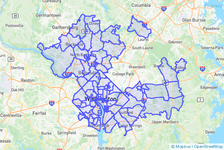 Service Area Map