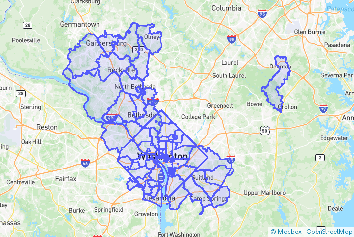 Service Area Map