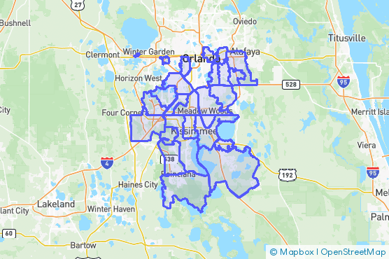 Service Area Map
