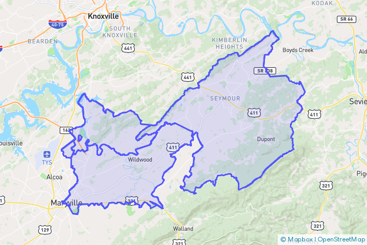Service Area Map