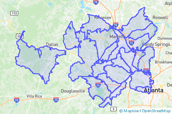 Service Area Map