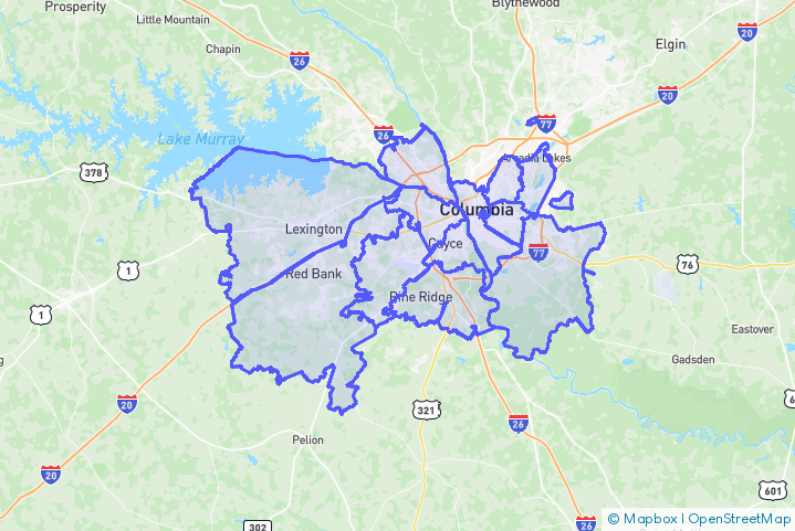 Service Area Map