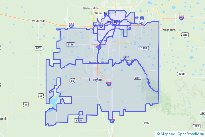 Service Area Map