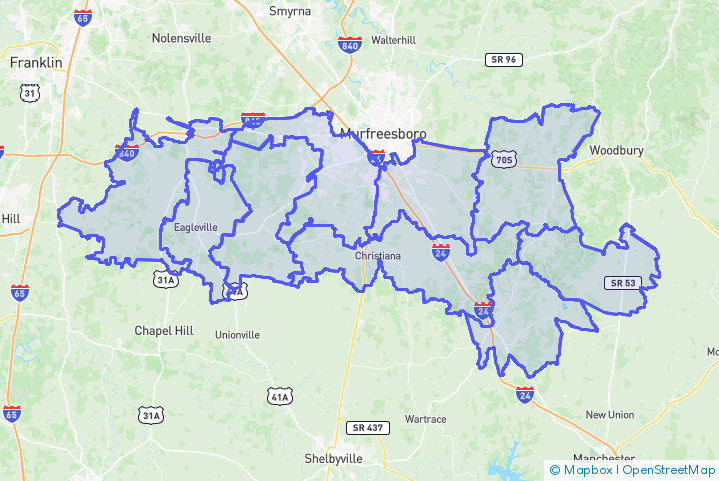 Service Area Map