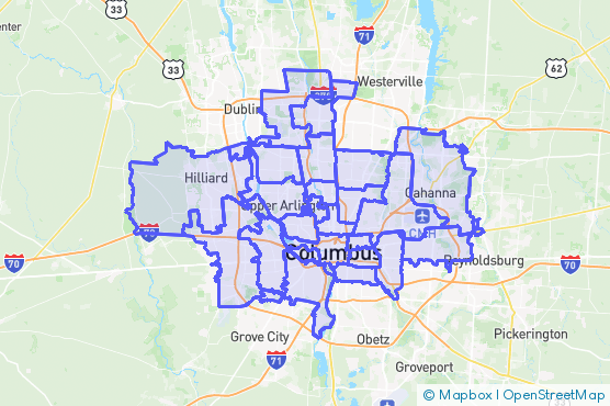 Service Area Map