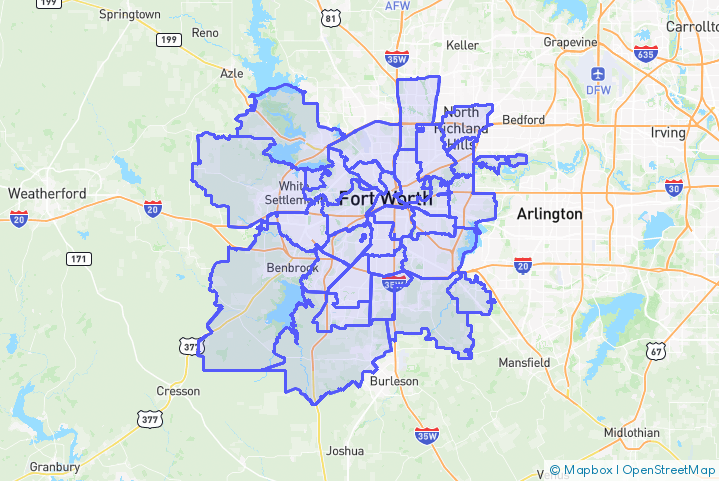 Service Area Map