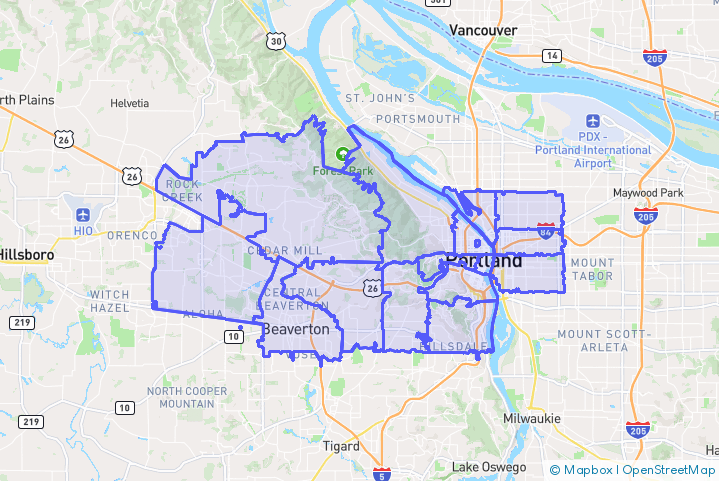 Service Area Map