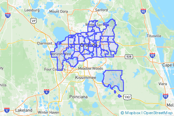 Service Area Map