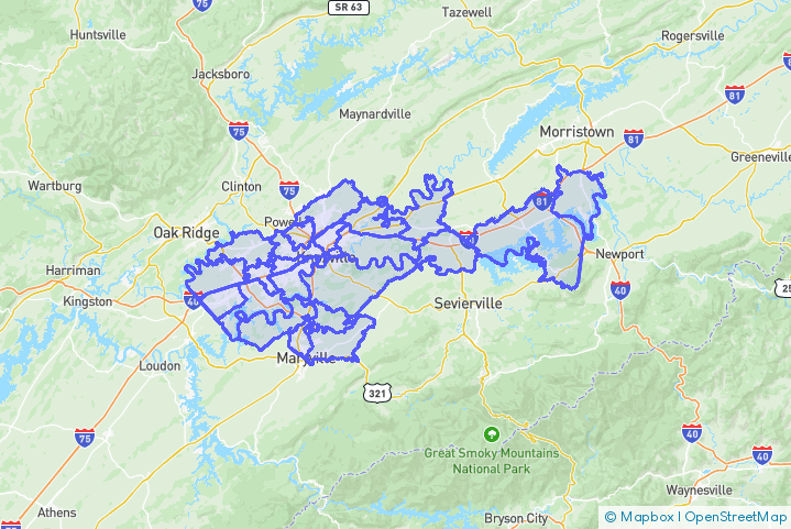 Service Area Map