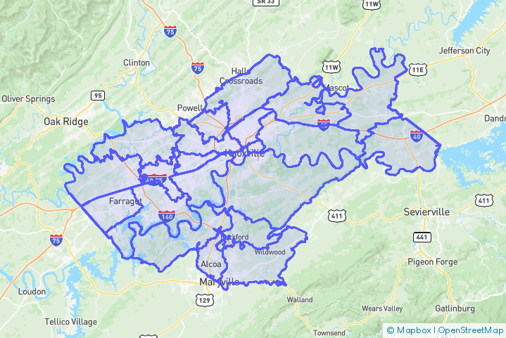 Service Area Map