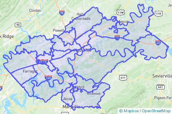 Service Area Map