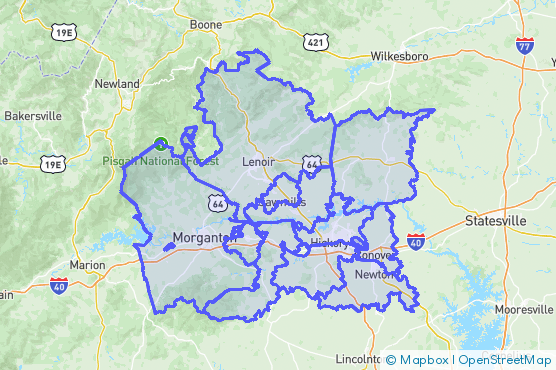 Service Area Map