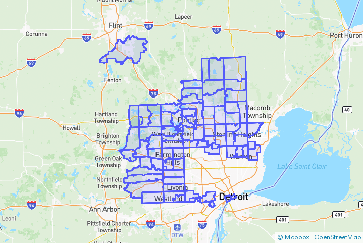 Service Area Map