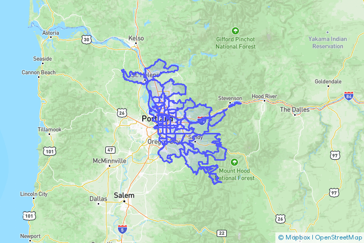 Service Area Map