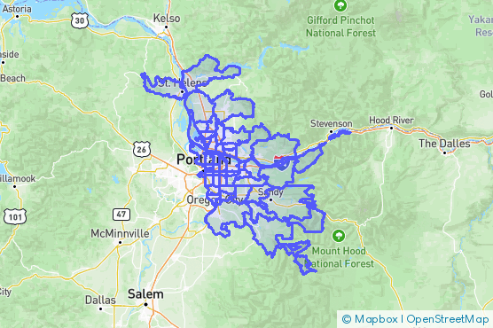 Service Area Map