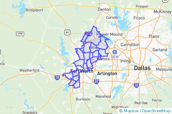 Service Area Map