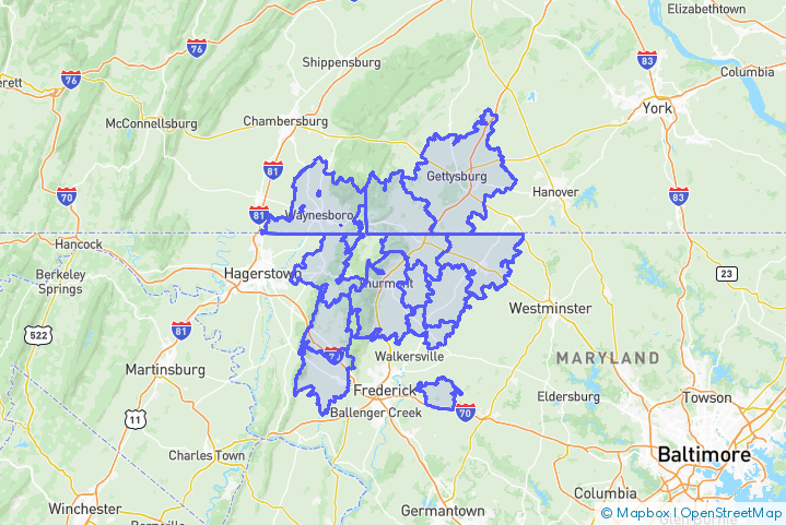 Service Area Map
