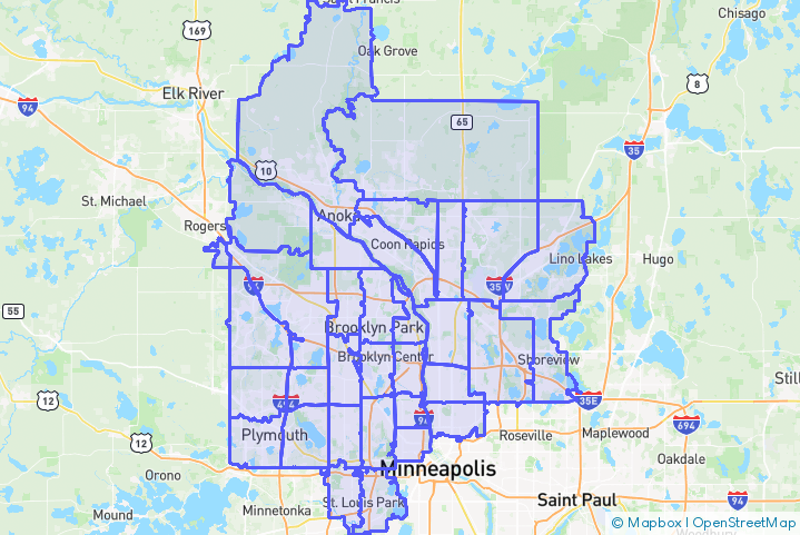 Service Area Map