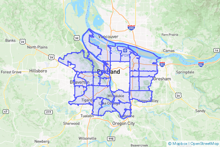 Service Area Map