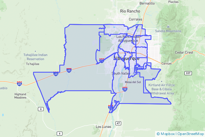 Service Area Map