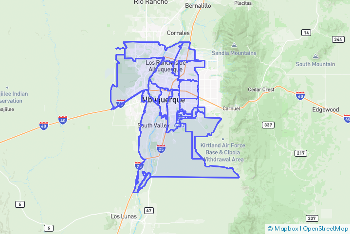Service Area Map