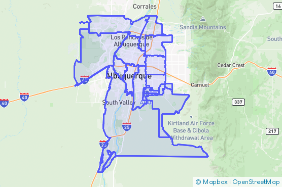 Service Area Map