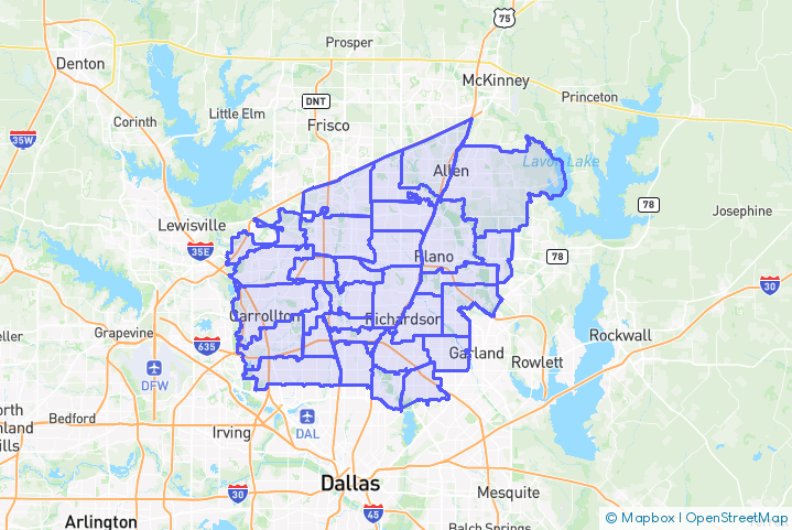 Service Area Map