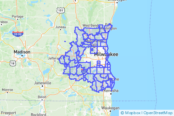Service Area Map
