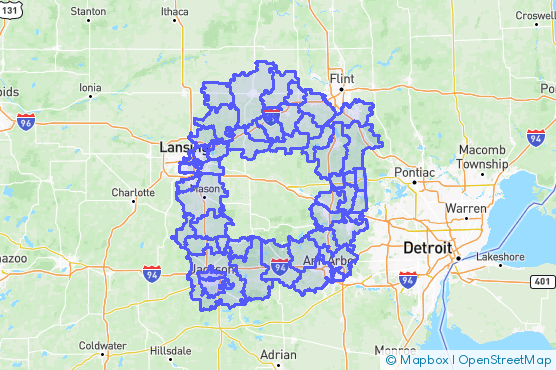 Service Area Map