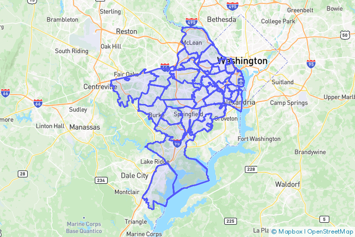 Service Area Map