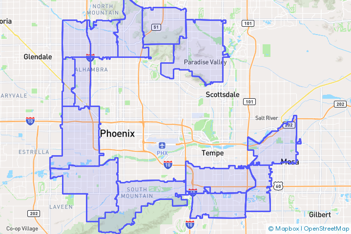 Service Area Map