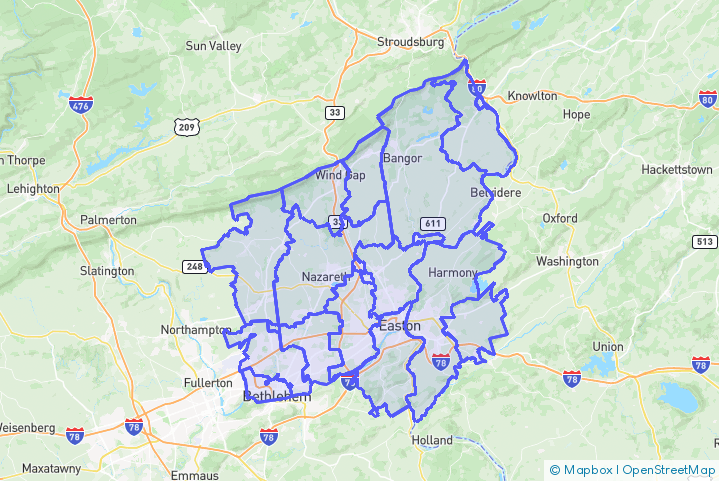 Service Area Map