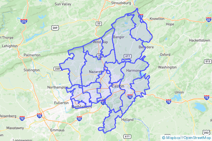 Service Area Map
