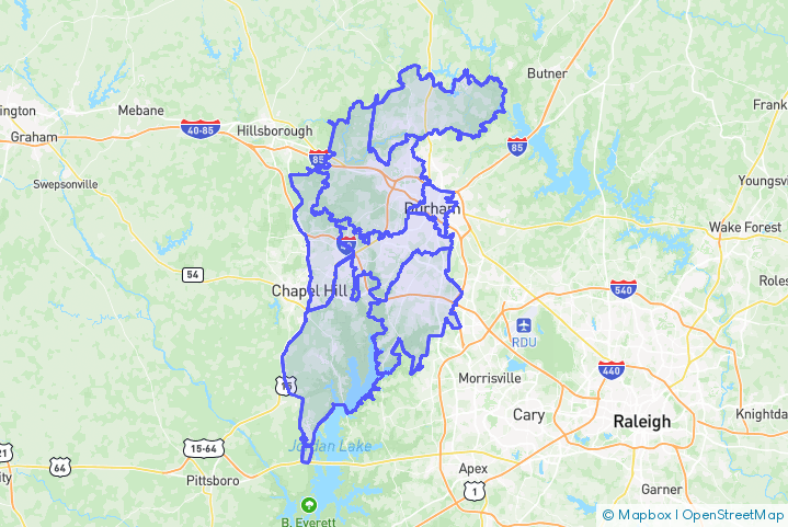 Service Area Map