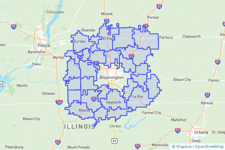 Service Area Map
