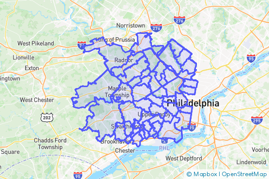 Service Area Map