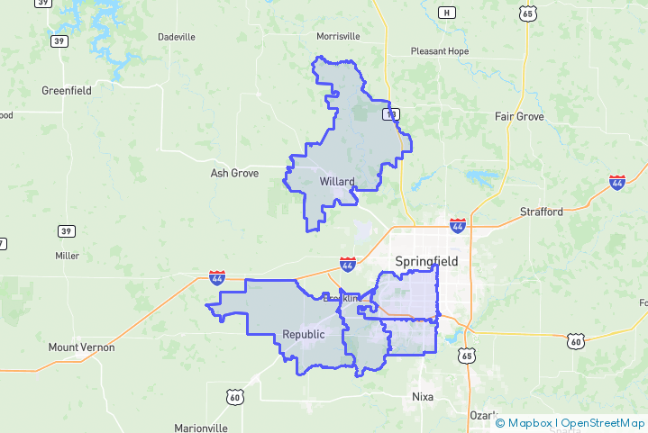 Service Area Map
