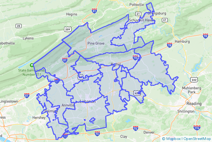 Service Area Map
