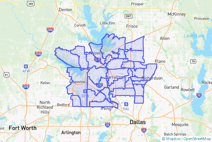 Service Area Map