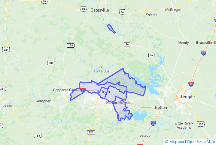 Service Area Map